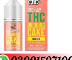 CBD + Delta-9 THC Vape Juice: Wedding Cake – Hybrid In Pakistan-03001597100
